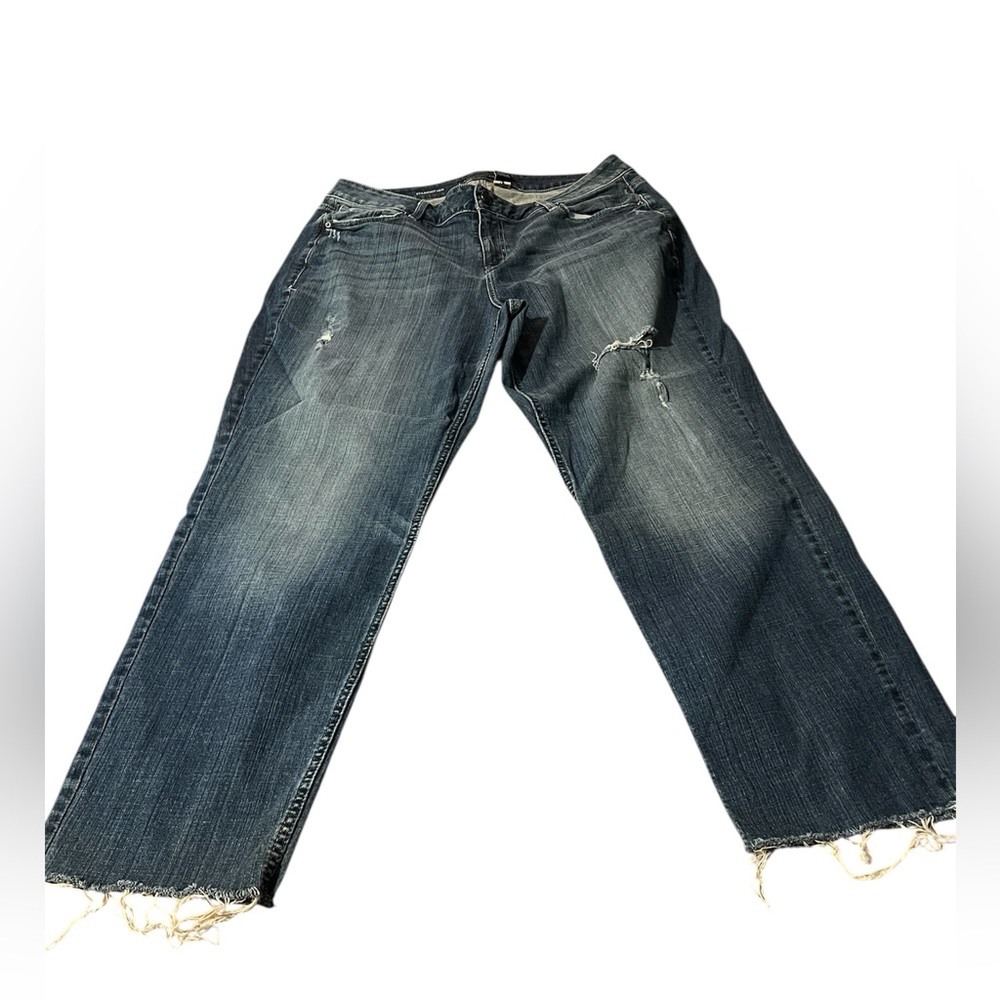 Lane Bryant Dark Blue Straight-Leg Jeans